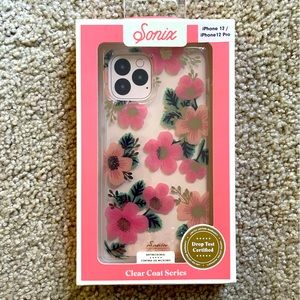 Transparent flower iPhone 12 Pro case